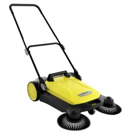 Kärcher S 4 Twin - Balayeuse manuelle avec bac de ramassage - compartiment de récolte de 20 litres