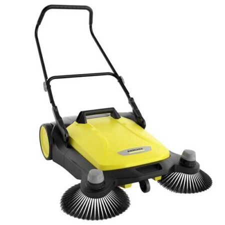 Kärcher S 6 Twin - Balayeuse manuelle à poussée avec bac de ramassage régulateur de hauteur - compartiment de récolte 38 Lt