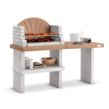 Palazzetti Vasto - Barbecue à bois et charbon en maçonnerie