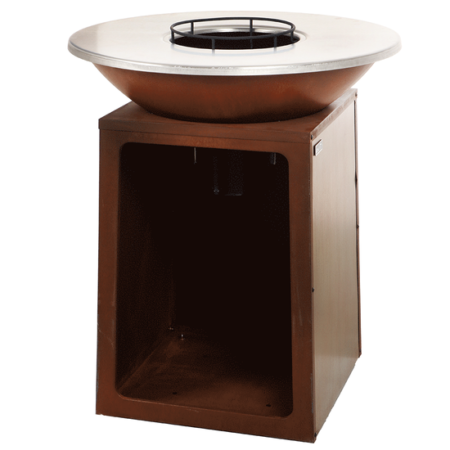RoyalFood COR-4000 - Barbecue à bois en corten