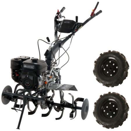 BlackStone MHG 2400 - Motobineuse thermique à essence de 212 cm3 - 7 CV