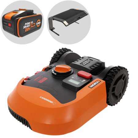 Worx Landroid L WR155E - Robot tondeuse - Avec périmètre - Batterie au lithium - L2000 - Abri offert!